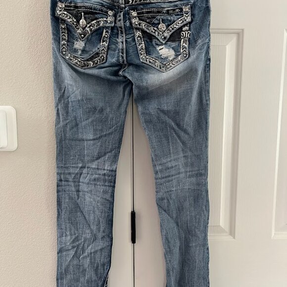 Mid Rise Straight Legged Miss Me Jeans - Picture 2 of 5